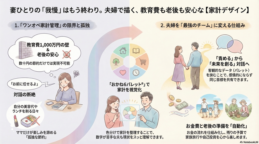 【私の想い】脱ワンオペ家計管理！！
～家計デザインスクールが目指す未来～