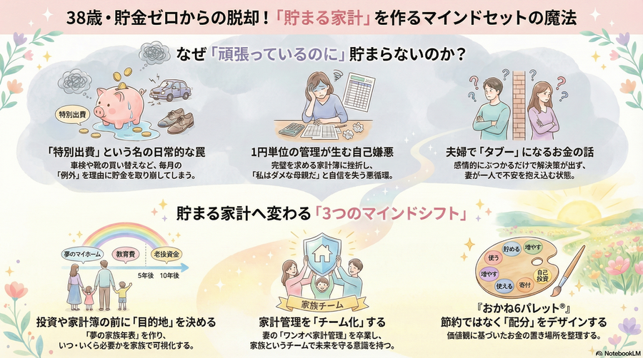 第1章：なぜ私は38歳まで「貯金ゼロ」だったのか？（マインドセット編）
