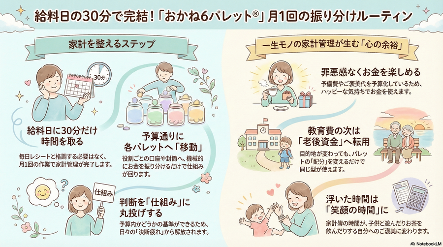第6章：【STEP⑤】給料が出たら「振り分け」るだけ！月1回のルーティン