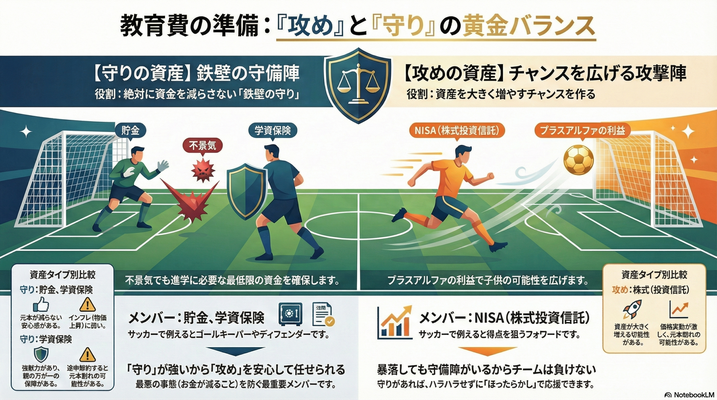 【 終わり方編】 第8回：教育費を「全額投資」は危険！？
安心してお金を育てる「守りと攻め」