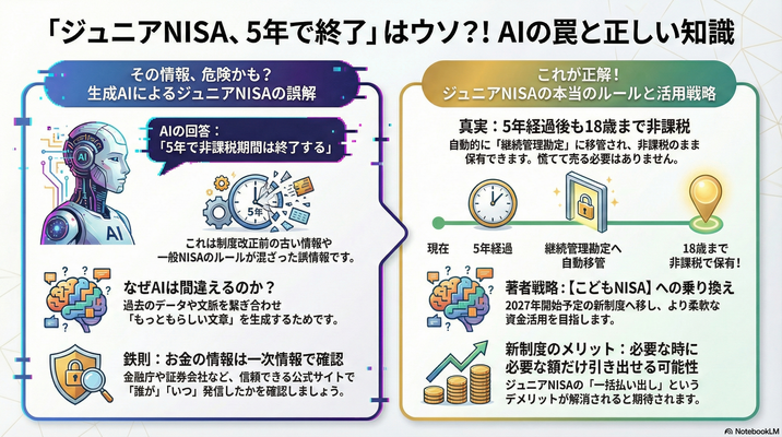 【ジュニアNISA】非課税期間の終了→【こどもNISA】活用を考えてみた