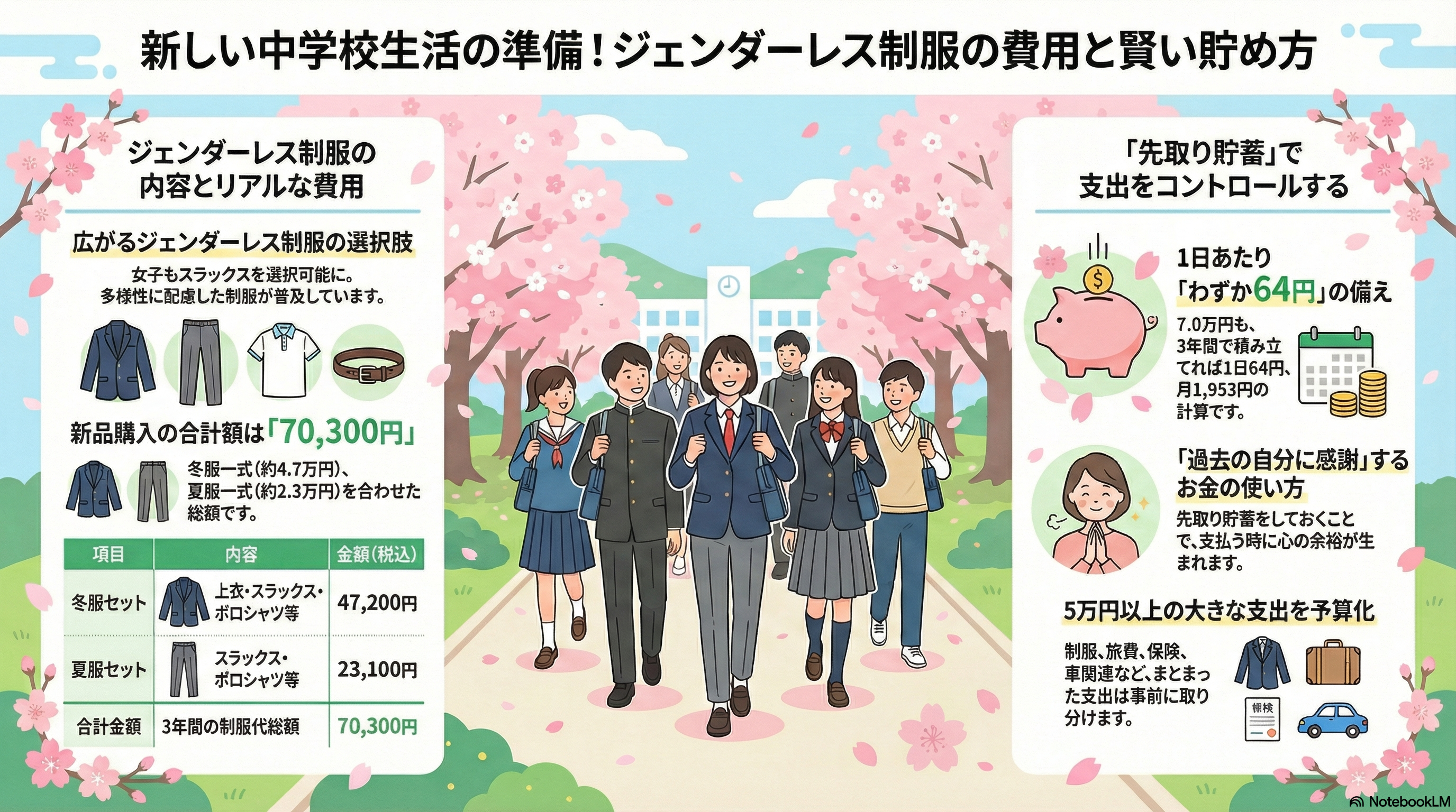 【鹿児島市】娘の新しい制服は、ジェンダーレスだった！
～実際かかった費用も公開～