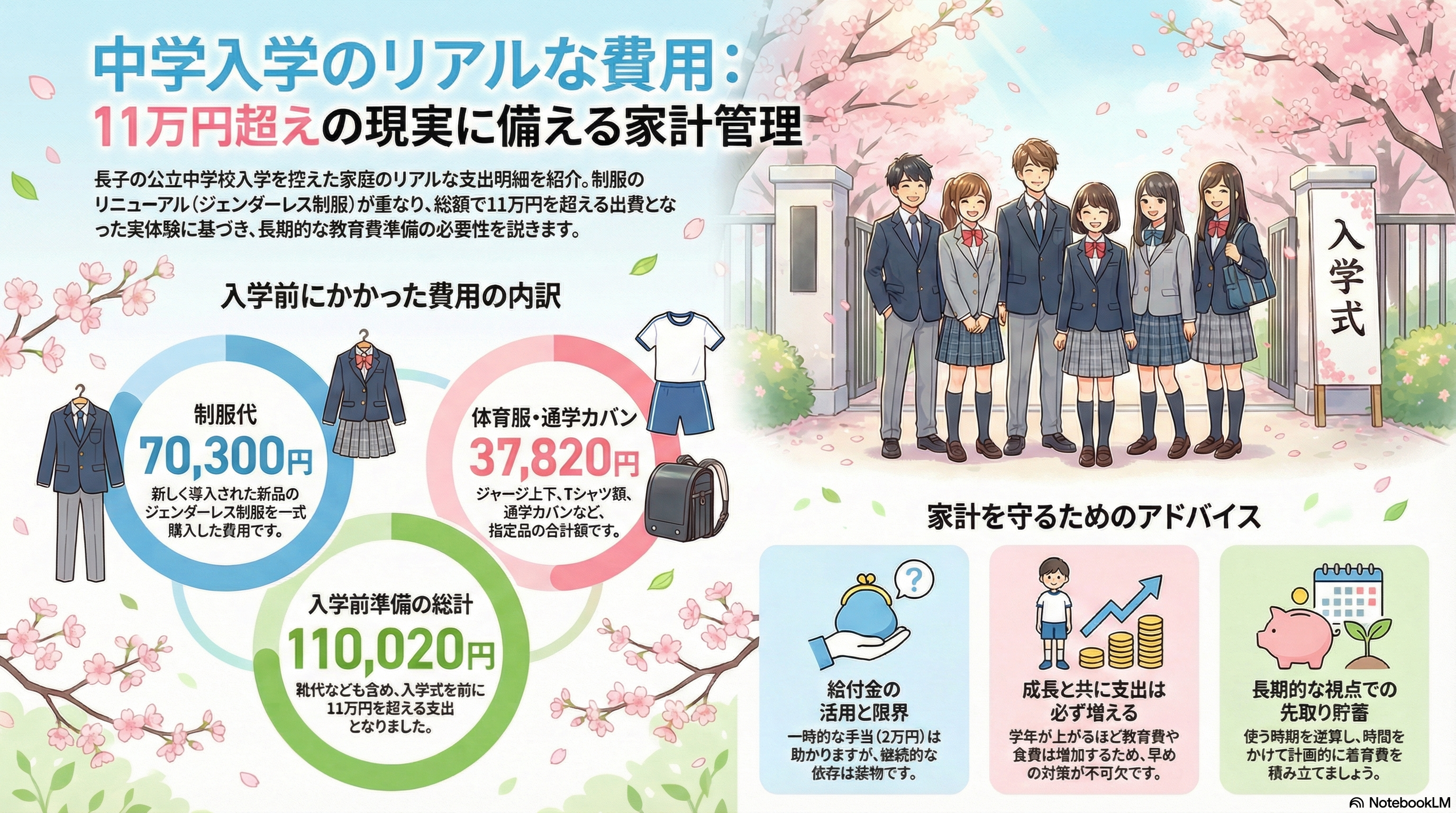 【鹿児島市】娘の中学入学に買った物・かかったお金すべて公開！