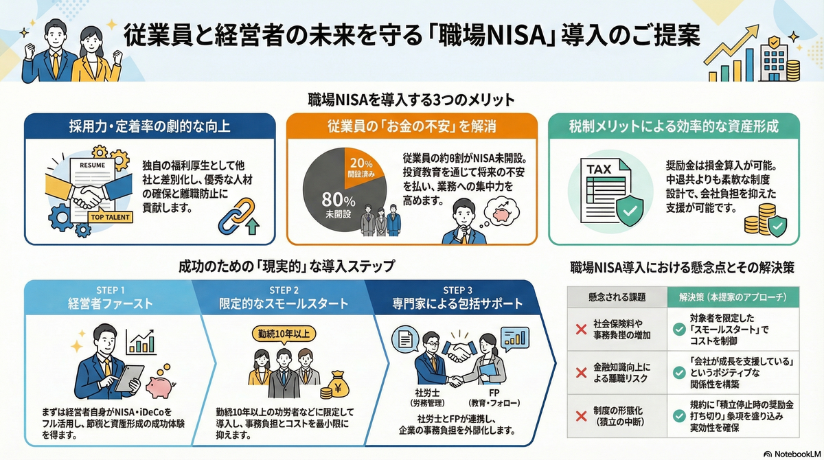 職場NISA導入のポイント：従業員の資産形成と企業の福利厚生