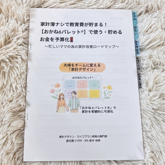 6つの分類は、確かに家計簿をこまめにつけなくても、とても分かりやすく、実際の行動につなげやすいものだと思いました。
